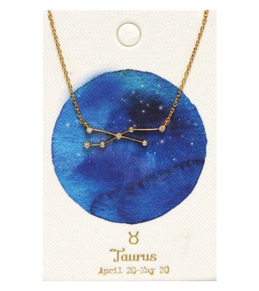 TAI Jewelry Constellation Necklace Taurus