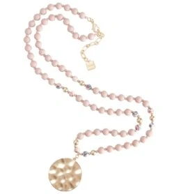 Zenzii Porcelain & Resin Beaded Pendant Necklace