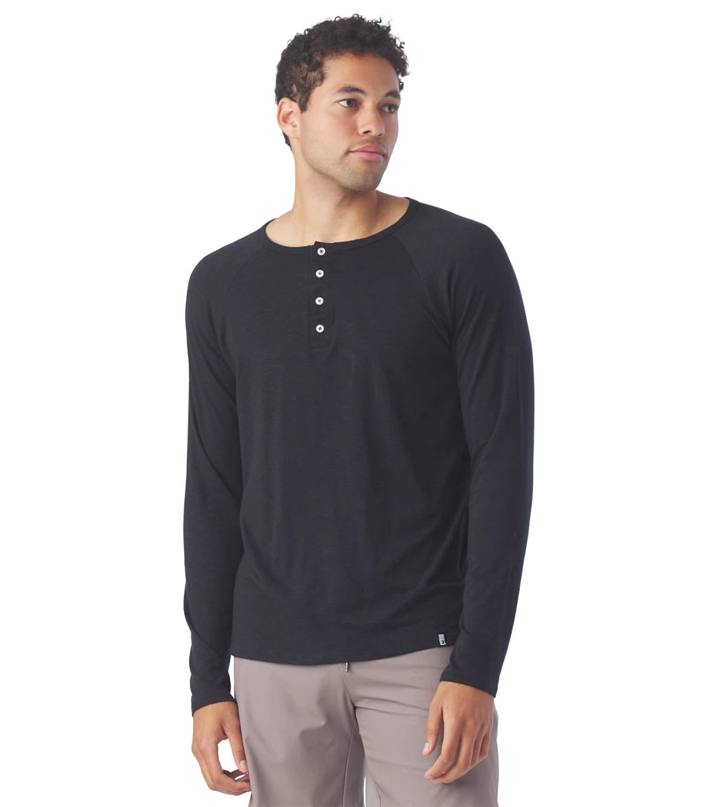 Glyder Relax Henley Black - Image 3