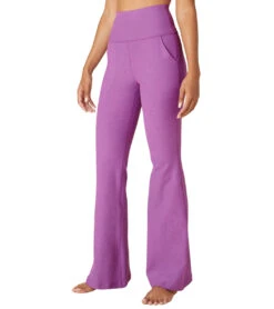 Beyond Yoga Spacedye All Day Flare High Waisted Pant Bright Iris Heather