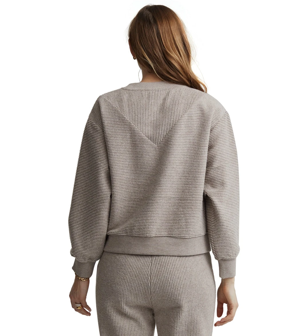 Varley Arleta Sweatshirt Chestnut Marl