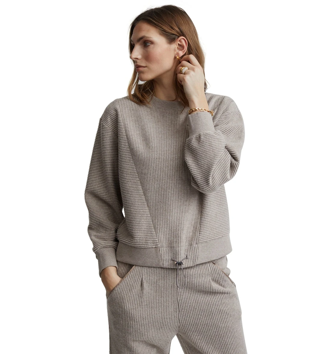 Varley Arleta Sweatshirt Chestnut Marl - Image 4