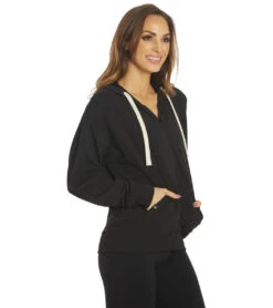 Glyder Vintage Oversized Zip Up Black