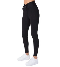 Year Of Ours Ribbed Football Leggings Black