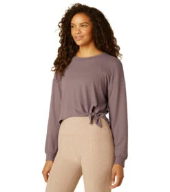 Beyond Yoga Smarten Up Pullover Silverberry