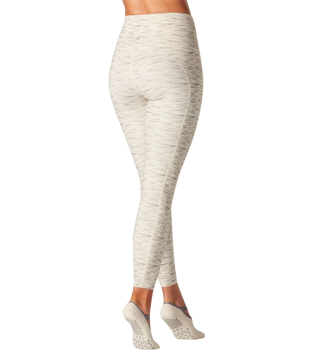Tavi High Waisted Eyelet 7/8 Yoga Leggings Sand Stone - Image 2