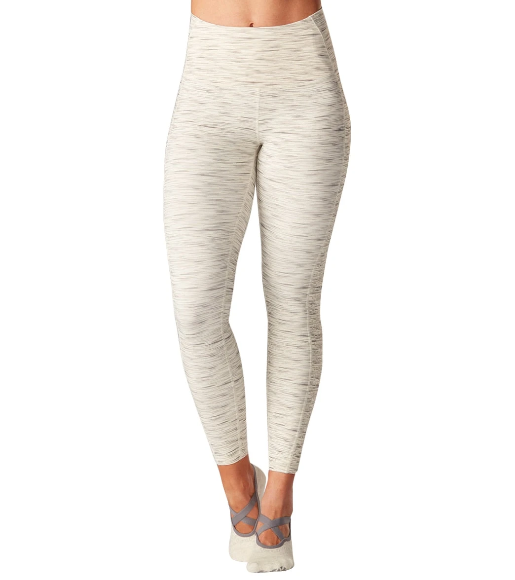 Tavi High Waisted Eyelet 7/8 Yoga Leggings Sand Stone - Image 4