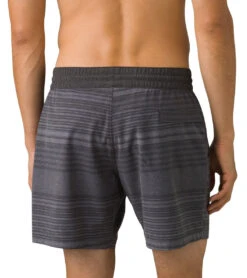 PrAna Men's Slope Short Charcoal Stripe