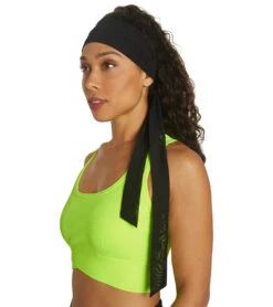 Alo Yoga Fresh Mesh Tie Headband Black