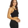 Free People Cropped Run Yoga Tank Black