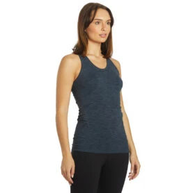 Sweaty Betty Athlete Seamless Workout Tank Navy Blue
