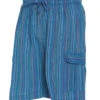 Yak & Yeti Men's Striped Shorts With Pockets Blue