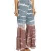 Yak & Yeti Boho Tiered Palazzo Tie Dye Pants Pink