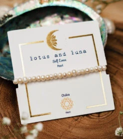 Lotus And Luna Self Love Pearl Healing Bacelet White
