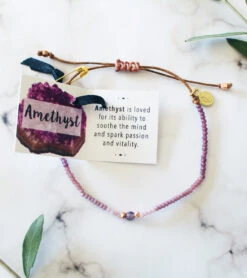 Lotus And Luna Vitality Amethyst Goddess Bracelet Multi