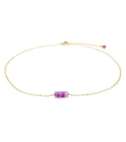 Lotus And Luna Vitality Amethyst Stone Of The Earth Necklace