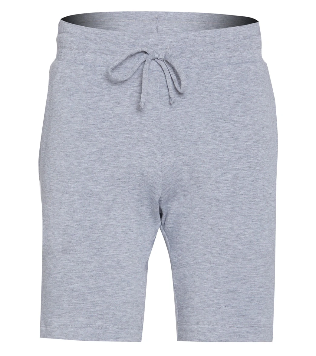 Onzie Men's 9" Sweat Short Heather Gray Fleece - Image 2