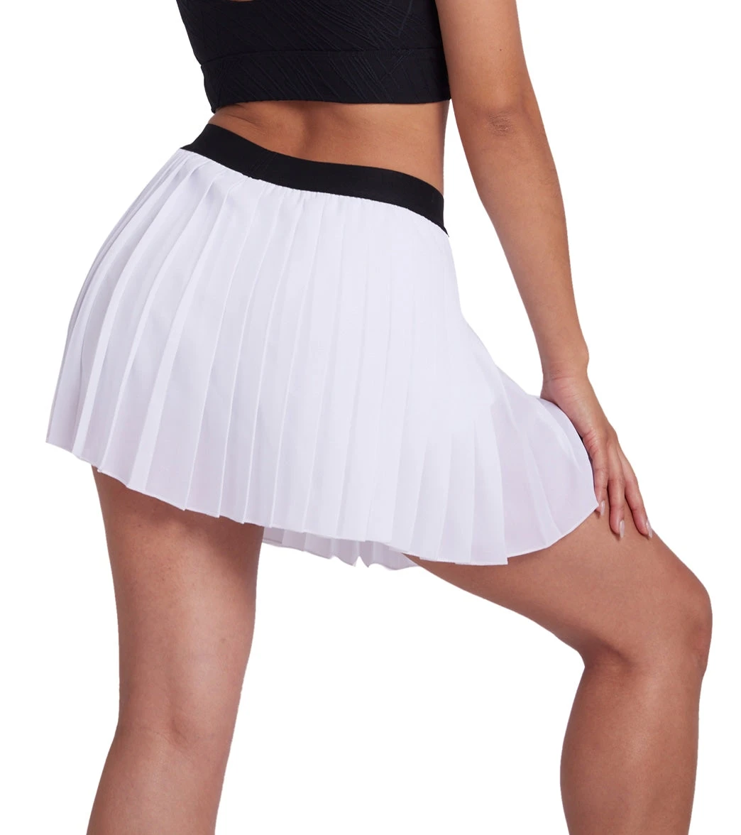Onzie Tennis Pleated Skirt White - Image 2