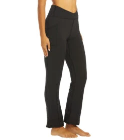 Free People Shanti Straight Leg Pants Black