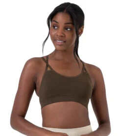 NUX Levitate Seamless Yoga Sports Bra Oak