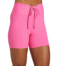 Year Of Ours Football Biker Shorts Hot Pink