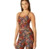 Beyond Yoga Spacedye Printed Slim Racerback Cropped Tank Pressed Flowers
