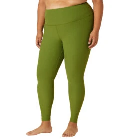 Beyond Yoga Plus Spacedye Caught In The Midi High Waisted Leggings Fern Green Heather