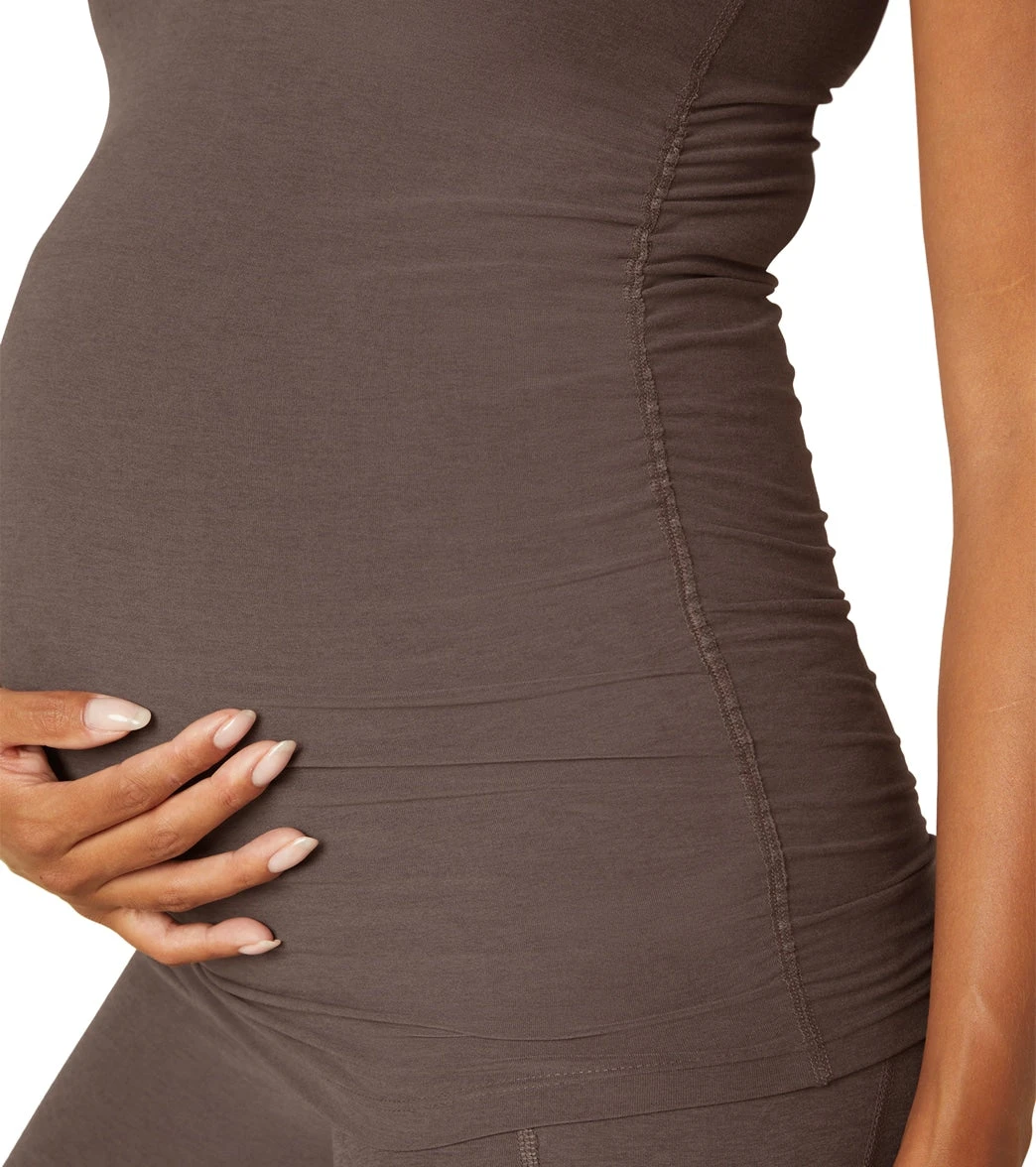 Beyond Yoga Maternity Spacedye Slim Racerback Tank Woodland Heather - Image 4