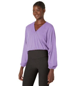 Beyond Yoga Wrapped Up Pullover Light Amethyst