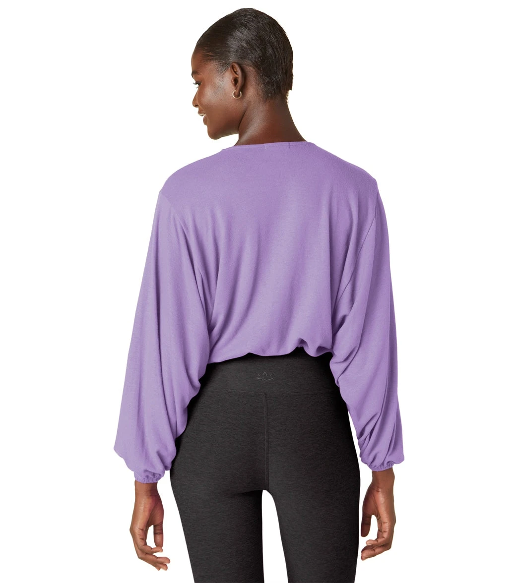 Beyond Yoga Wrapped Up Pullover Light Amethyst - Image 2