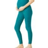 Beyond Yoga Spacedye Love The Bump Midi Maternity Leggings Peacock Blue Heather