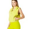 Beyond Yoga Morning Walk Vest True Chartreuse