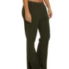 Spiritual Gangster Slim Wide Leg Chenille Pant Leaf