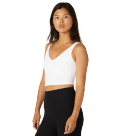 Beyond Yoga Spacedye Always On Cropped Tank Cloud White
