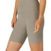 Beyond Yoga Spacedye High Waisted Biker Yoga Shorts Birch Heather