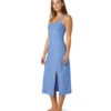 Beyond Yoga Featherweight Getaway Dress Flower Blue Heather