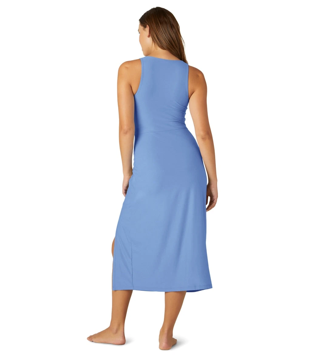 Beyond Yoga Featherweight Getaway Dress Flower Blue Heather - Image 2