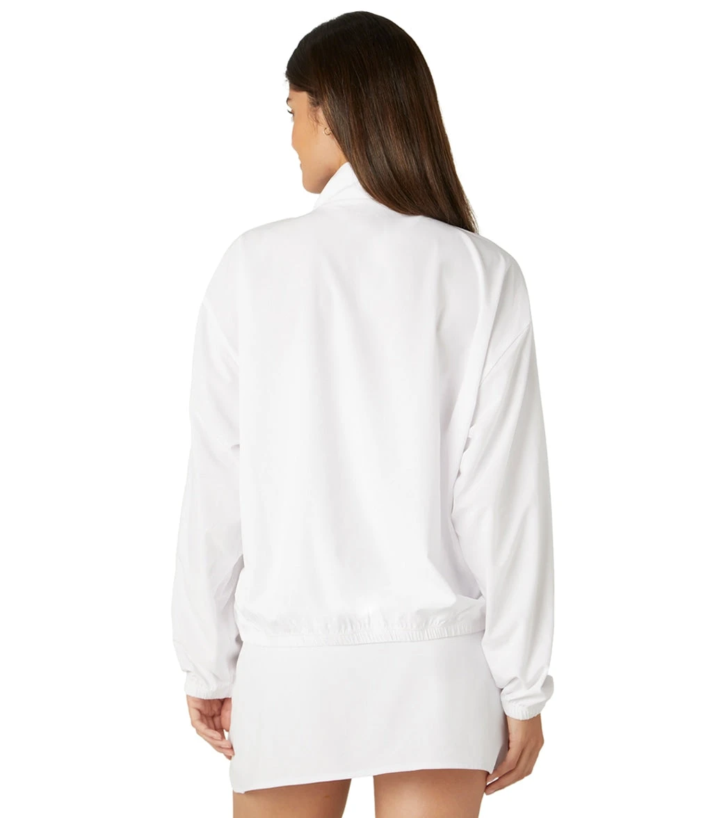 Beyond Yoga In Stride Half Zip Pullover True White - Image 2