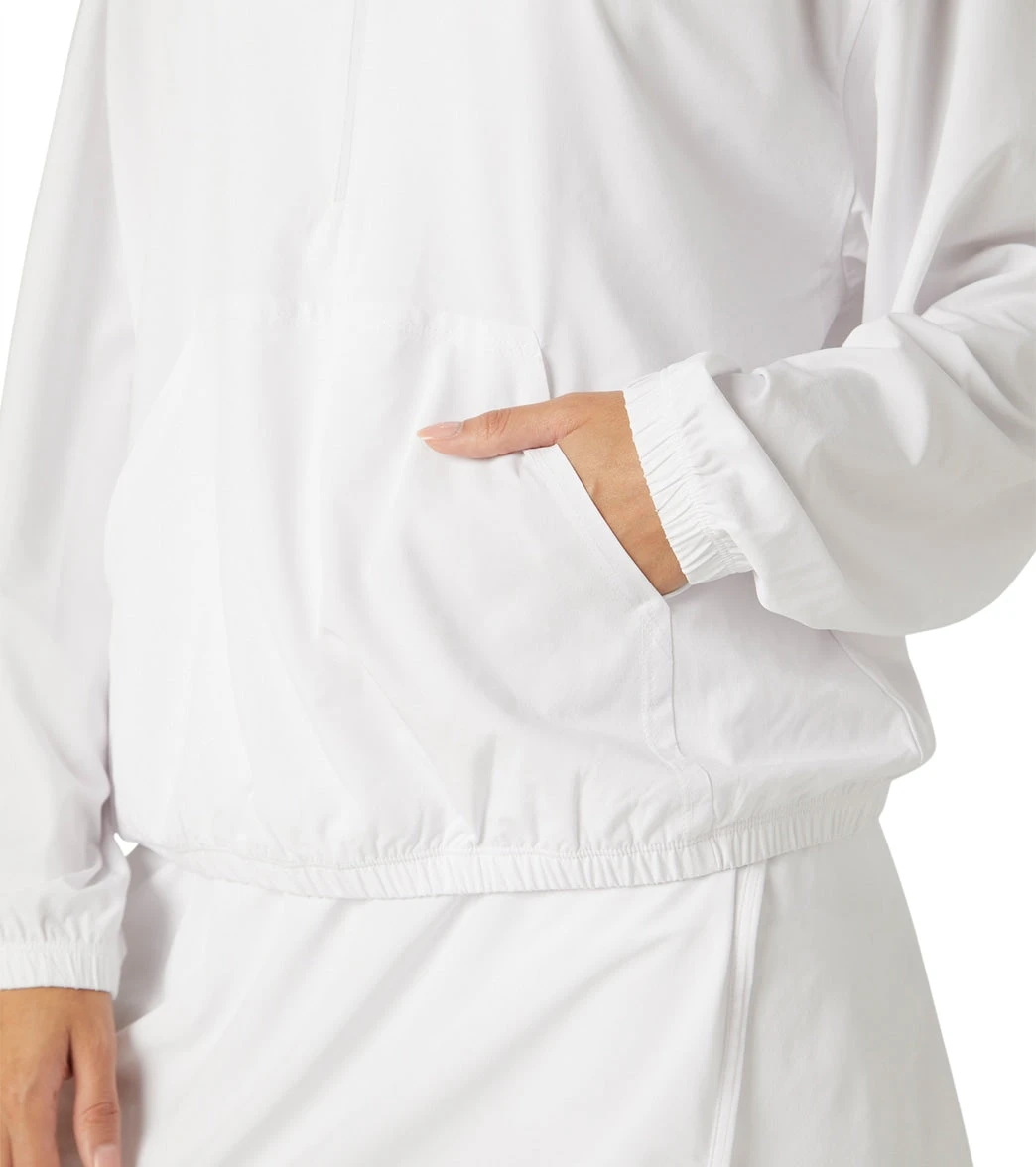 Beyond Yoga In Stride Half Zip Pullover True White - Image 3