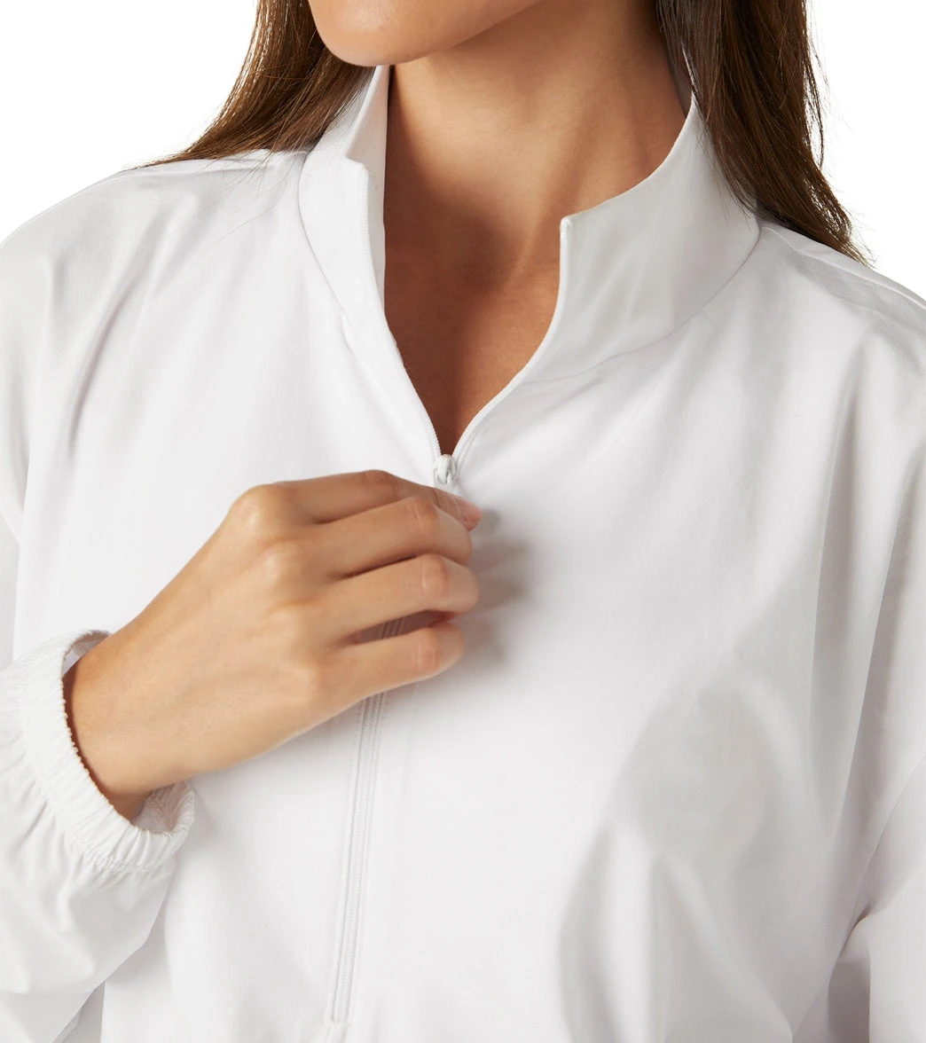 Beyond Yoga In Stride Half Zip Pullover True White - Image 4