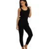 Spiritual Gangster Ballet Rib Jumpsuit Black