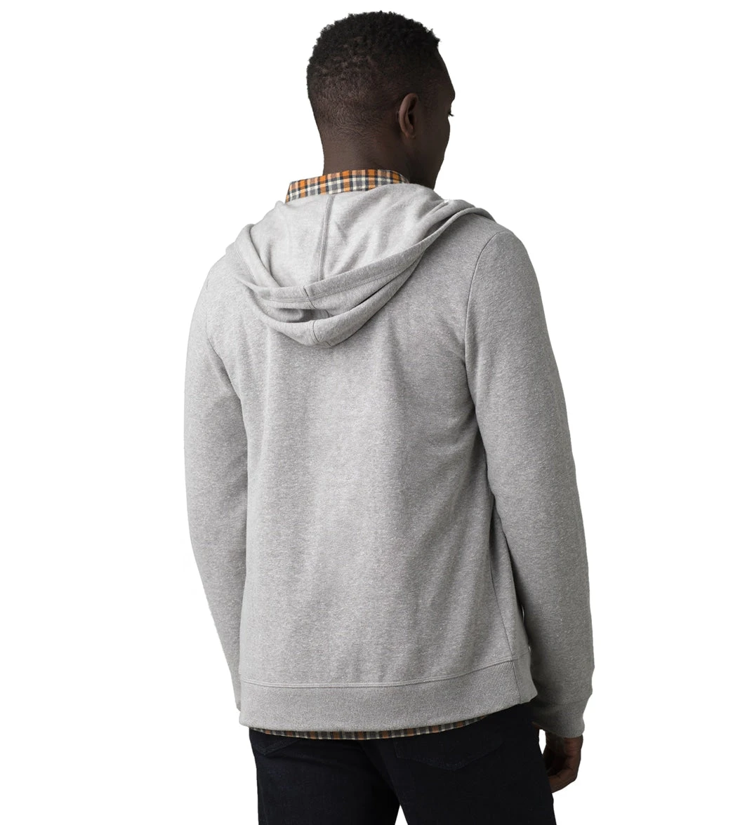 PrAna Cardiff Fleece Full Zip Heather Grey