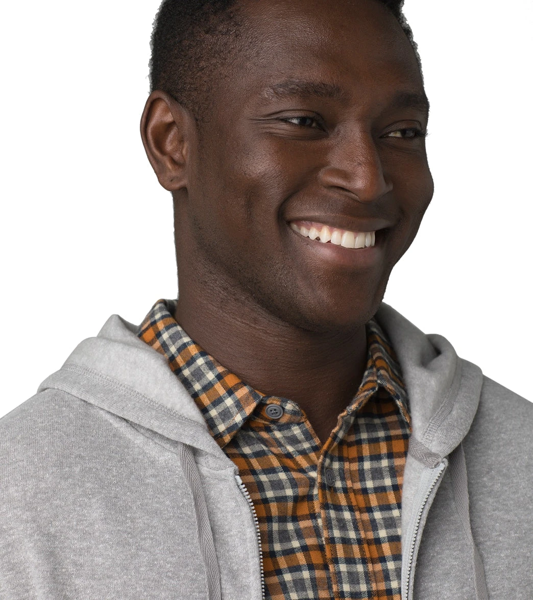 PrAna Cardiff Fleece Full Zip Heather Grey - Image 2