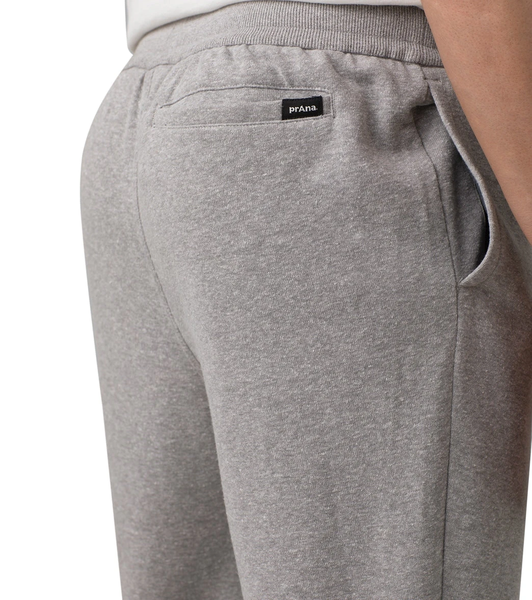PrAna Cardiff Fleece Sweatpant Heather Grey - Image 3