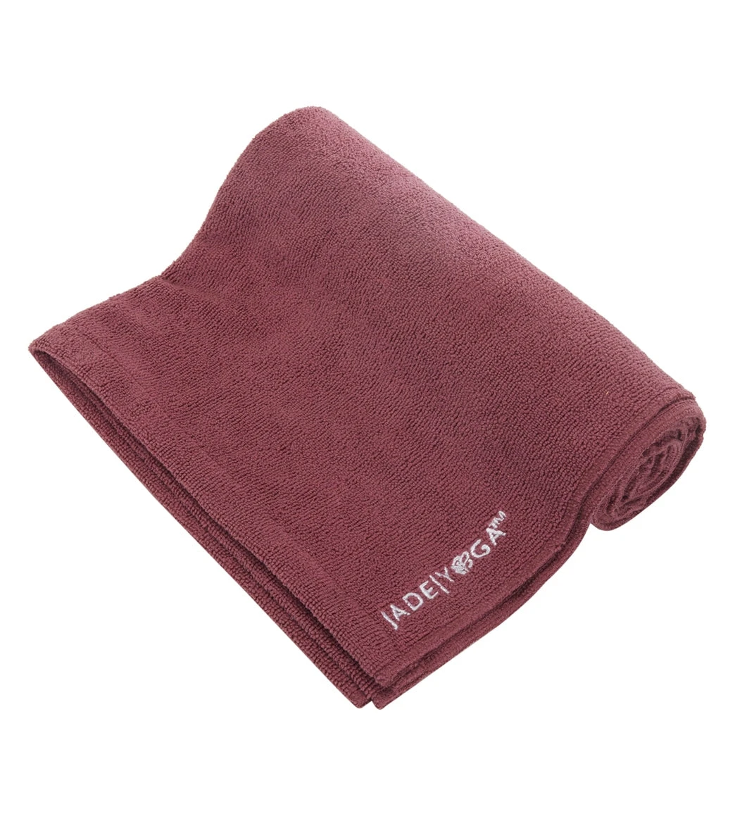 Jade Yoga Microfiber Mat Towel 72" Raspberry - Image 2