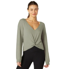 Beyond Yoga Twist Up Reversible Pullover