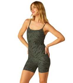Beyond Yoga SoftMark Keep Pace Biker Jumpsuit Wild Life