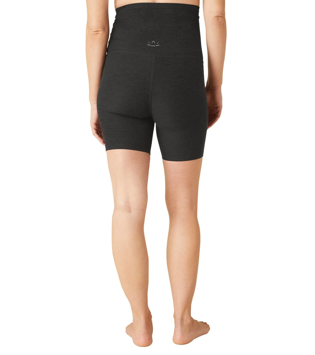 Beyond Yoga Spacedye Love The Bump Maternity Biker Shorts Darkest Night - Image 2