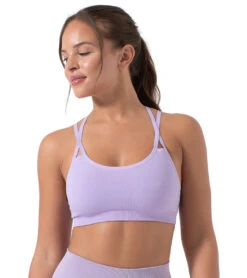 NUX Levitate Seamless Yoga Sports Bra Lilac