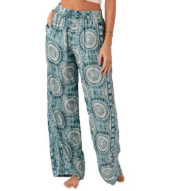 Lotus And Luna Palmetto Point Wide Leg Drawstring Pants